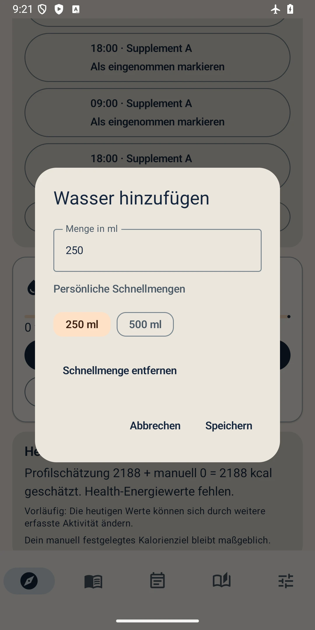 Dein Trinkprotokoll