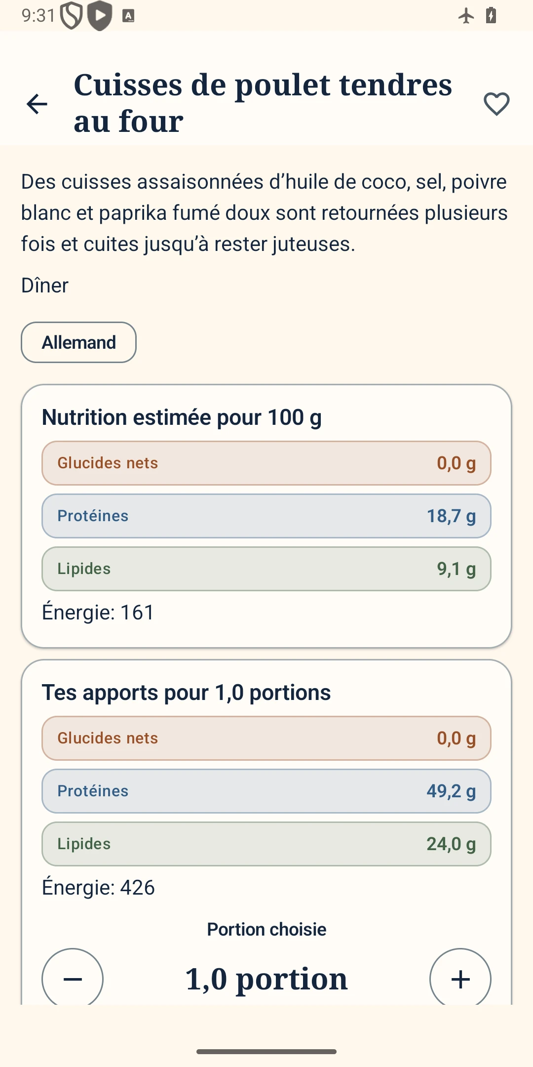 Une recette clairement expliquée