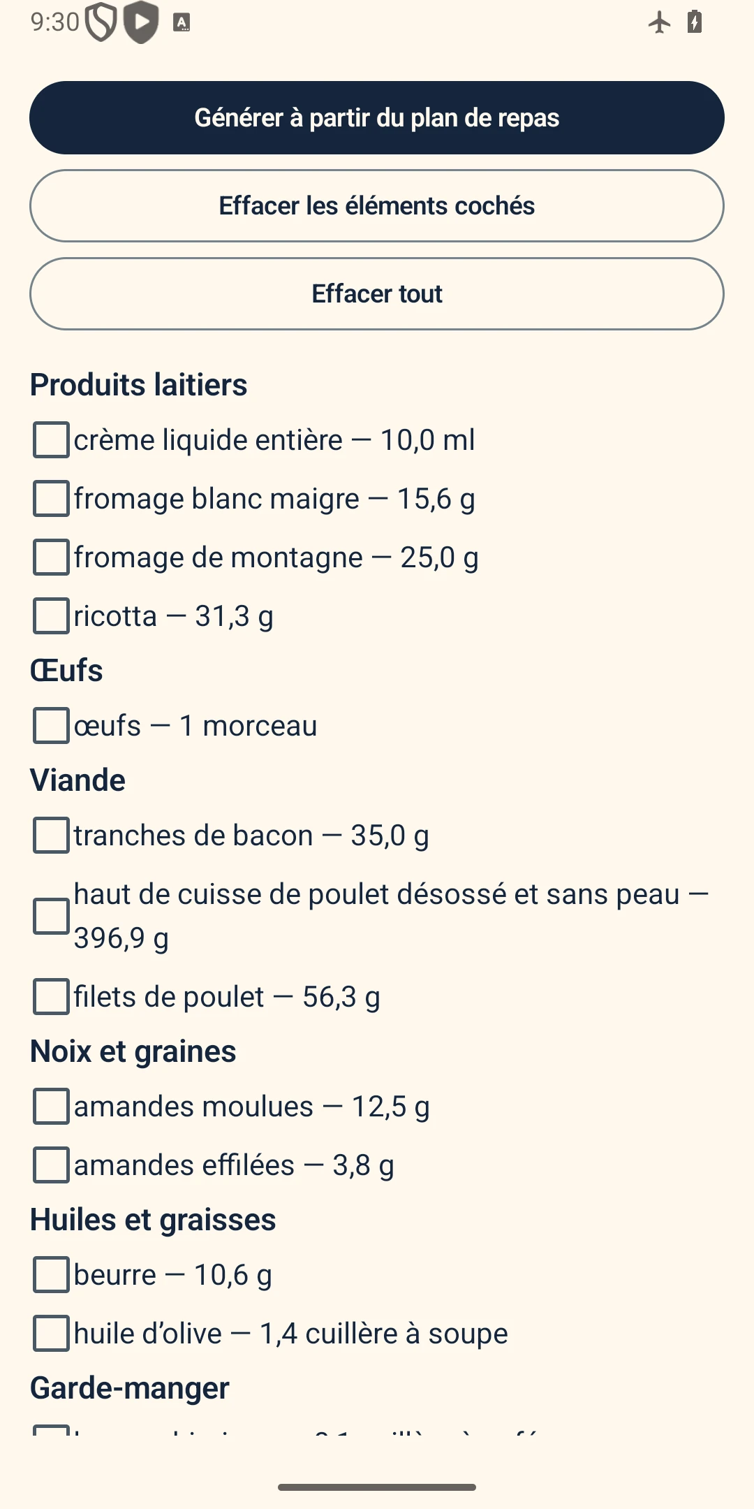 Faites vos courses