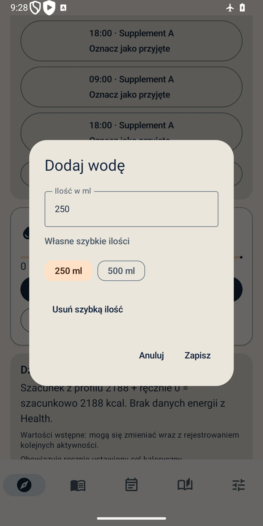 Twój dziennik picia